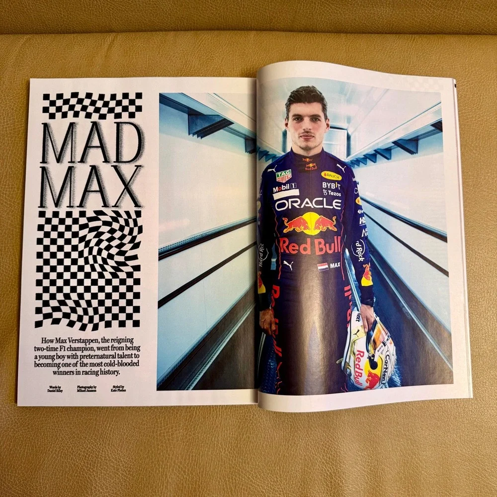 GQ Magazine Dec 2022 Jan 2023 Andrew Garfield Men of the Year Max Verstappen - Picture 3 of 4